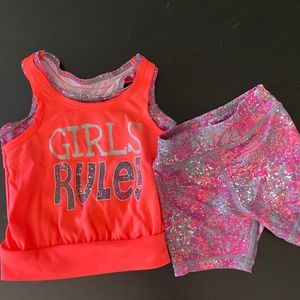 💚 3/$25 Energy Zone 12m Baby Girl Athletic Outfit